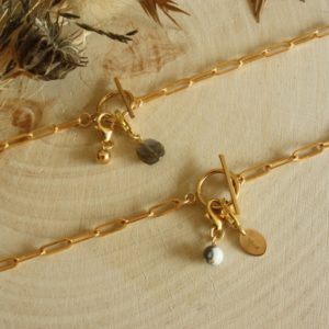 Ambre Clips collier breloques et perles Ambre de Tik Tik création