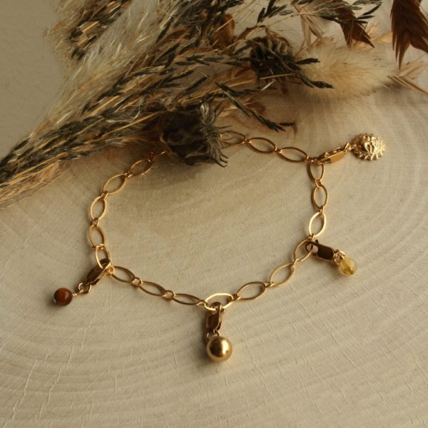 Charlotte bracelet personnalisé gold filled Tik Tik création